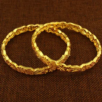 Luxusná Zlatá Farba Náramok JewelryTrendy Dubaj Zlato Náramok Ženy Muži Šperky Etiópskej/Afriky/Dubaj Položiek