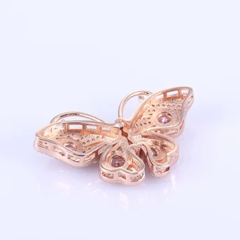Luxusné cubic zirconia crystal drahokamu motýľ prívesky pre šperky, takže diy dlhý náhrdelník perál prívesky dekorácie