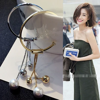 Luxusné Jednoduché Módy pearl náušnice Strieborné/Rose Gold Farebné Náušnice Pre Ženy, Jemné Šperky