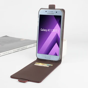 Luxusné Kožené puzdro Flip pre Samsung Galaxy A7 A3 A5 2017 A8 A9 Stojan, Držiak, Peňaženky Telefón Taška pre Galaxy A7 A3 A5 2016 Prípade Pleti