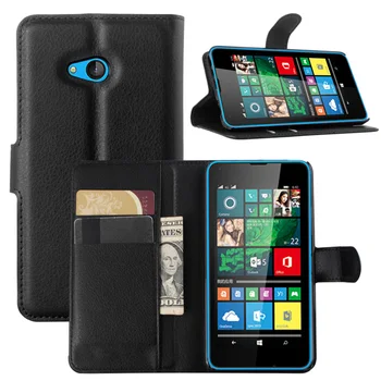 Luxusné Peňaženky Kože Flip puzdro Pre Microsoft Lumi 640 Lte Dual SIM Mobilný Telefón Prípade Zadný Kryt S Držiteľom Karty Stojan