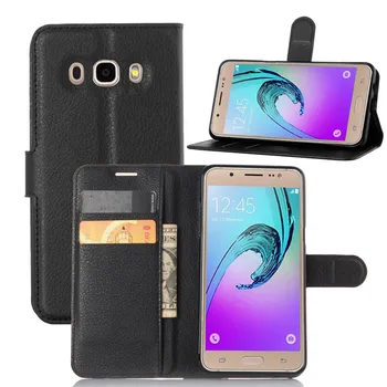 Luxusné Peňaženky PU Kožené puzdro Pre Samsung Galaxy J5 2016 J510 J510FN J510F J510Y Flip Ochranné Telefón Shell Zadný Kryt Pokožky