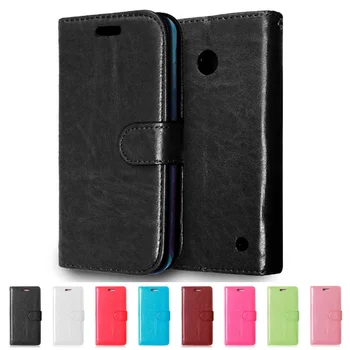 Luxusné Peňaženky PU Kožené Zadný Kryt puzdro Pre Nokia Lumia 630 635 N630 N635 Prípade Flip Mobile Ochranné Telefón Taška Kože S Darček