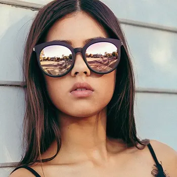 Luxusné Retro Slnečné Okuliare Ženy Značky Dizajnér Retro Odtiene Bodov Slnečné Okuliare Pre Ženy, Mužov Dámy Žena Slnečné Okuliare, Zrkadlo 2017