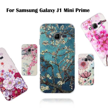 Luxusné TPU puzdro Pre Samsung Galaxy J1 mini prime J106F 4.0 inch Mäkký Silikónový Kryt Späť Telefón Prípadoch 3D Stereo Úľavu Kryt Plášťa