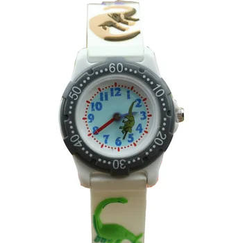 Luxusné Značky dinosaura 3D animovaný Sledovať 2017 NOVÉ deti Sledovať roztomilý najlepší darček silikónové hodinky jelly hodinky