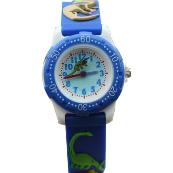 Luxusné Značky dinosaura 3D animovaný Sledovať 2017 NOVÉ deti Sledovať roztomilý najlepší darček silikónové hodinky jelly hodinky