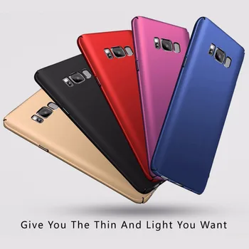 Luxusné Čisté Farby Matné Telefón puzdro Pre Samsung Galaxy S8 G950F 5.8
