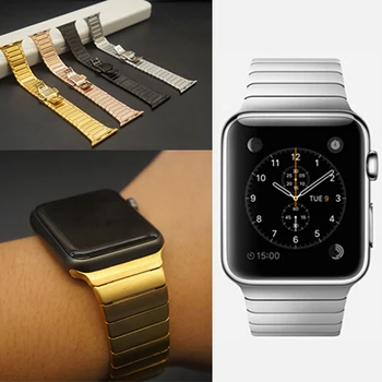 Luxusný Kovový remienok z nerezovej & Odkaz Náramok 316L Nerezovej Ocele pásmo pre apple hodinky Série 2 / 3 42mm 38mm Watchband