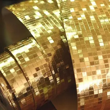 Luxusný Lesk Mozaiky sexi Pozadia na Stenu, Tapety Zlatej Fólie, Tapety Striebro Strop, Steny pokrýva Abstraktných De Parede 3D