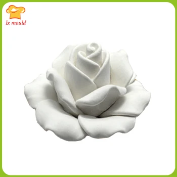 LXYY DIY elegantné camellia mydlo plesní, silikónové formy tortu formy formy ručné hliny kvet