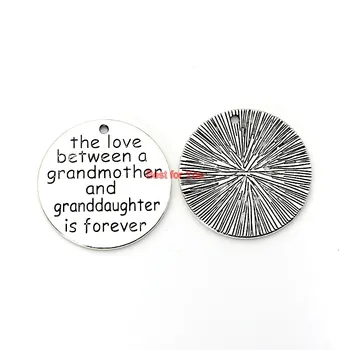 Láska medzi Babička a Vnučka je Navždy Charms Prívesky fit Európskej Šperky DIY Šperky Zistenia Ručné