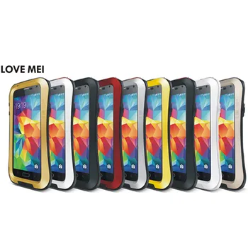 LÁSKA MEI Život Vode odolný Kovový obal pre SAMSUNG Galaxy S3 S4 S5 S6 S7 Okraji Plus S8 Plus Poznámka 3 5 4 7 Okraji A3 A5 A7 A9 Alpha