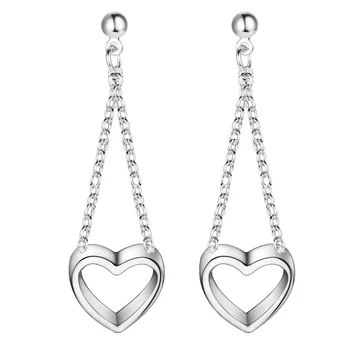 Láska srdce krásne kvalitné Strieborné Náušnice pre ženy módne šperky náušnice /SGYFJLJO JKXQTEUX
