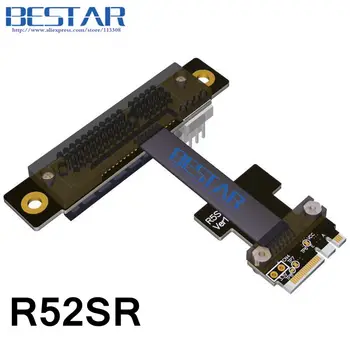 M. 2 NGFF Tlačidlo+E PCIe 4x Stúpačky Extender Karty Adaptéra Kábel 5 cm-80 cm Gen3.0 Kľúč A. E m2 pci-e Pre PCI-E 1x 2x 4x 8x 16x Uhol