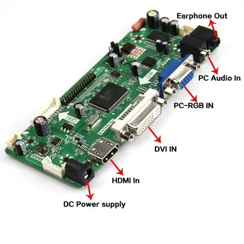 M. NT68676 LCD/LED Controller Vodič Doska Pre LP154W01-A3 LTN154X3-L01 LTN154X1-L02 LTN154AT01 (HDMI+VGA+DVI+Audio)