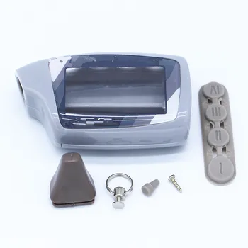 M5 Prípade Keychain pre ruskú Scher-Khan Magicar 5 2-Way Auto Alarm LCD Diaľkové Ovládanie /Scher Khan M5 M902F/M903F príveskom