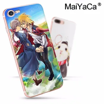MaiYaCa Anime Howl ' s Howls Moving Castle Luxusné TPU Gumy Telefón puzdro pre iPhone 8 7 6 6 Plus X 10 5 5S SE 5C 4 4S Coque Shell