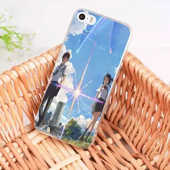 MaiYaCa Kiminonawa Vaše Meno Japonského anime pokrytie mobilného telefónu puzdro pre iPhone 8 7 6 6 PlusX 10 5 5S SE 5C Mobilné Puzdro