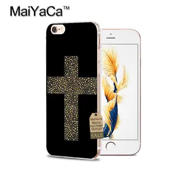 MaiYaCa kresťanský kríž Ježiša Transparentné TPU Mäkké Mobilný Telefón príslušenstvo puzdro Pre iPhone 4s, 5s 6s 7 7plus prípade