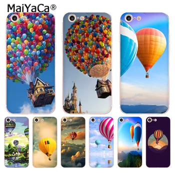 MaiYaCa teplovzdušný balón mäkké tpu telefón puzdro pre Apple iPhone 8 7 6 6 Plus X 5 5S SE 5C 4 4S prípade
