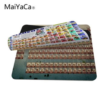MaiYaCa Vlastné Vysokej Rýchlosti periodickej tabuľke prvkov Vintage Štýlová Podložka pod Myš Herné Obdĺžnik Mousepad