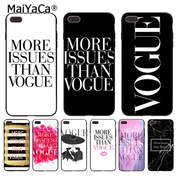 MaiYaCa Zbrusu Novej Viac Otázok ako Vogue Coque Shell Telefón puzdro pre Apple iPhone 8 7 6 6 Plus X 5 5S SE 5C Kryt