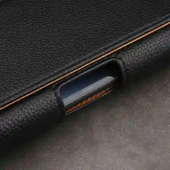 MAKEULIKE PU Kožené Puzdro puzdro Pre Samsung Galaxy S8 Plus S9 Litch Opasok Univerzálne Puzdro Tašky Pre Samsung S7 S6 Okraji Prípade