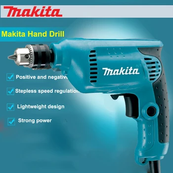 Makita 6413 Vŕtanie (Variabilná Rýchlosť Reverzibilné) 450W 3000rpm 10 MM Vŕtanie, upevnenie a vyvolal Kompaktný dizajn a silné nástroje