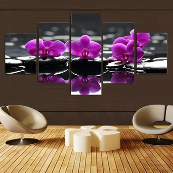 Maliarske Plátno Domáce Dekorácie Obrázky Obrazov Na Stenu Pre Obývacia Izba Modulárny Obrázky Orchidea Nástenné Maľby Kvet Bez Rámu