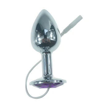 Malá veľkosť kovov elektrické análny plug zadok plug sexuálne hračky pre mužov a ženy, elektro šok príslušenstvo