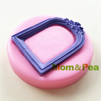 Mama&Pea 0990 Doprava Zadarmo Rám Tvarované Silikónové Formy Cake Decoration Fondant Tortu 3D Formy potravinársky