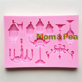 Mama&Pea MPA1704 Lampy Tvarované Silikónové Formy Cake Decoration Fondant Tortu 3D Formy potravinársky Mydlo Plesní