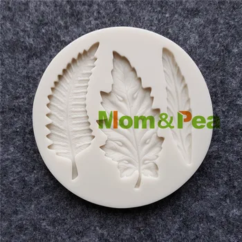 Mama&Pea MPB0007-8 Leaf Tvarované Silikónové Formy Cake Decoration Fondant Tortu 3D Formy potravinársky