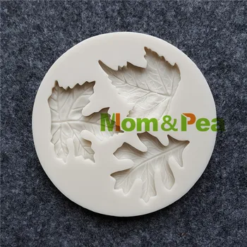 Mama&Pea MPB0007-8 Leaf Tvarované Silikónové Formy Cake Decoration Fondant Tortu 3D Formy potravinársky