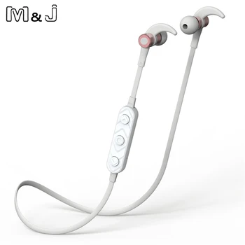 M&J Bluetooth Slúchadlá Inteligentný On/Off Magnetické Slúchadlá Bezdrôtové slúchadlá s Mikrofónom Sweatproof Stereo Headset