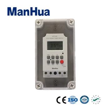 Manhua Digitálne Druhý Programovateľný Časovač Switch s IP66 Vody Proofcase