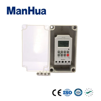 Manhua Digitálne Druhý Programovateľný Časovač Switch s IP66 Vody Proofcase