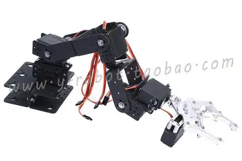 Manipulátor 6 smere slobody mechanické robotické rameno trojrozmerné otáčanie 6 Servo Motor metal gear pre Arduino