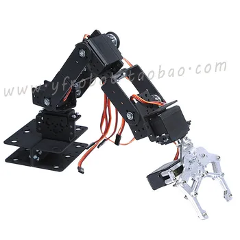 Manipulátor 6 smere slobody mechanické robotické rameno trojrozmerné otáčanie 6 Servo Motor metal gear pre Arduino
