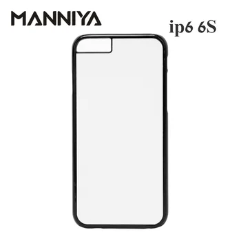 MANNIYA 2D Sublimačná Prázdne Plastové puzdro pre iphone 6 6s s Hliníkové Vložky a pásky Doprava Zadarmo!100ks/veľa