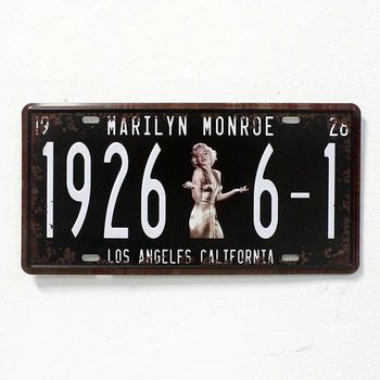 MARILYN MONROE Dekorácie Vintage Kovové špz Umenie Bar Domov Reštaurácia Dekor 15*30CM Tin Znamenia