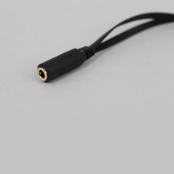 Marsnaska 3,5 mm Black Slúchadlá Slúchadlá Audio Kábel Micphone Y Splitter Adaptér 1 Žena 2 male Pripojený Kábel na Notebook PC