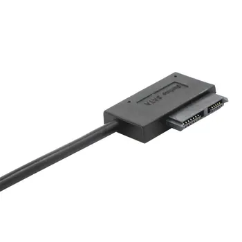 Marsnaska USB 2.0 Mini Sata II 7+6 13Pin Adaptér Converter Kábel, Skrutky ustálený štýl pre Notebook, CD/DVD ROM Tenká Jednotky