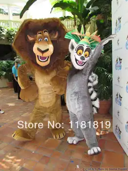 MASKOT lemurov a leo maskot kostým vlastné maškarný kostým anime cosplay mascotte maškarný karneval kostým