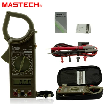 MASTECH M266 Digital AC Svorka Meter AC/DC Napätie AC1000A Prúd Odpor Frekvencia Tester s meranie teploty