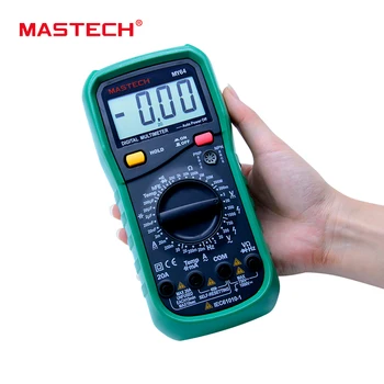 MASTECH MY64 Digitálny Multimeter AC/DC DMM Frekvencia Kapacita Teplota meradla, Tester w/ hFE Test Ammeter Multimetro