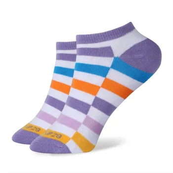 Match-Up dámske ponožky Česanej Bavlny Farebné Loď ponožky pre Lady Ponožky, papuče(6 párov /veľa, č darčekovej krabičke)