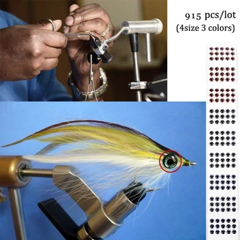 Maximumcatch 1098 Ks 3Colors Mäkká Tvarovaná 3D Holografické Rybárske Lure Ryby Oči Pre Lietať Viazanie Materiál