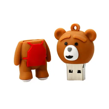 Medveď usb flash disk 4g kl ' úč Roztomilý Zástera Medveď Model u diskov 16 g pero jednotky 8G USB2.0 flash Memory Stick jednotku usb flash
